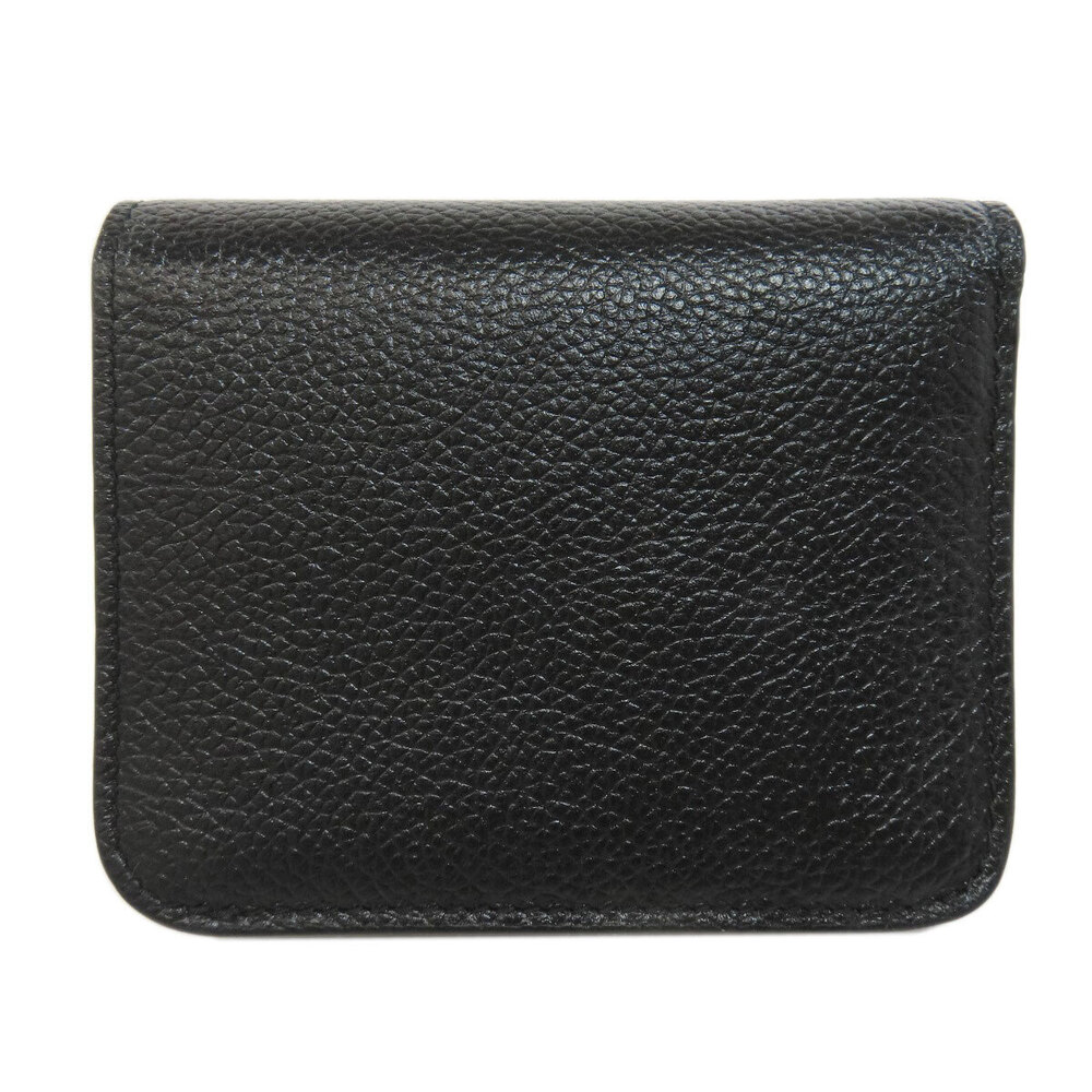 Balenciaga Leather Bi Wallet fold Black